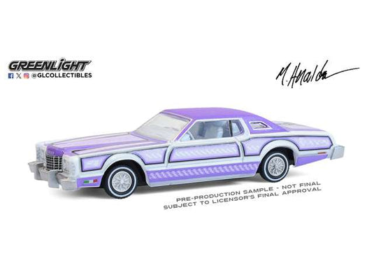 Fordフォード サンダーバード ローライダー 1973 アメ車 模型 ダイキャスト モデル / Greenlight 1/64 ミニカー 模型