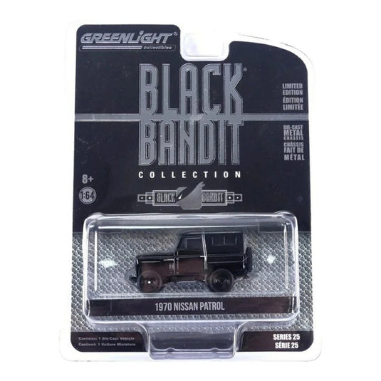 日産 パトロール 1970 ブラック ブラックバンディットコレクション / GreenLight 1/64 ミニカー