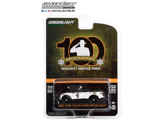 2022 フォード ポリス イリノイ州警察 100周年 アニバーサリー 14 / Greenlight 1/64 ミニカー