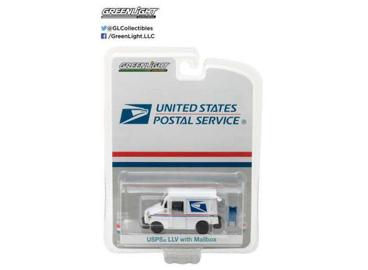 USPS LLV ポスタル デリバリー ビークル 郵便ポスト付 郵便車 働く車 模型 モデル / Greenlight 1/64 ミニカー 模型
