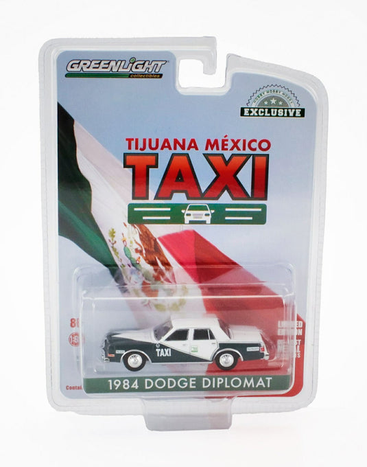 DODGEダッジ DIPLOMATディプロマット 1984 TIJUANAティフアナ MEXICOメキシコ TAXIタクシー 2 TONEツートン GREYグレー / Greenlight 1/64 ミニカー