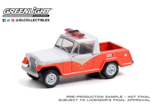 1967 ジープ ジープスター コマンド チャタヌーガ 消防車 ミニカー Jeep / Greenlight 1/64 ミニカー