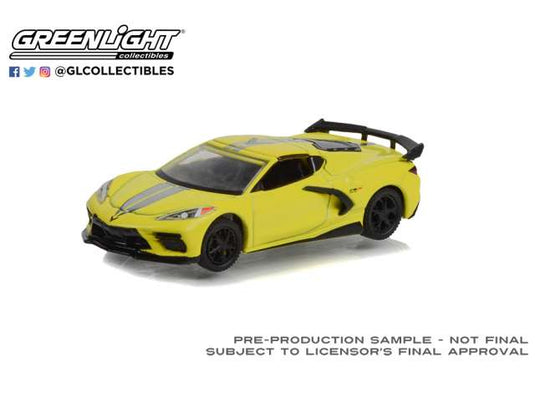 2022 シボレー コルベット C8 IMSA チャンピオンシップ イエロー / Greenlight 1/64 ミニカー