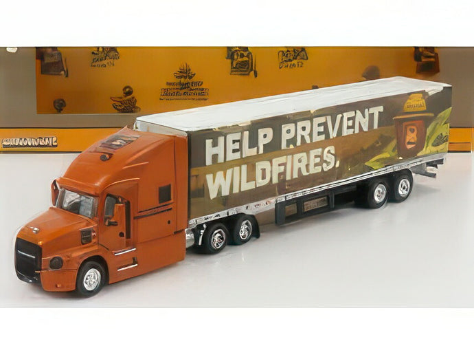 MACK ANTHEM TRUCK 2019 HELP PREVENT WILDFIRES SMOKEY BEAR LIGHT BROWN WHITE/Greenlight 1/64ミニカー