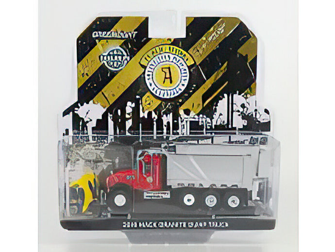 MACK GRANITE DUMP TRUCK CASSONE RIBALTABILE 4 ASSI 2019 SPAZZANEVE SNOWPLOW RED SILVER/Greenlight 1/64ミニカー