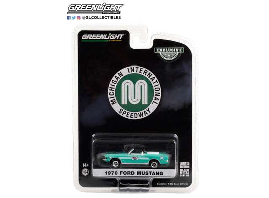 1970 フォード マスタング マッハ1 ペースカー ホビー限定 グリーン / Greenlight 1/64 ミニカー