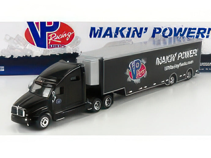 KENWORTH T2000 TRUCK VP RACING FUELS CAR TRANSPORTER 2018 BLACK/Greenlight 1/64ミニカー