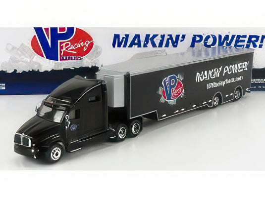 KENWORTH T2000 TRUCK VP RACING FUELS CAR TRANSPORTER 2018 BLACK/Greenlight 1/64ミニカー
