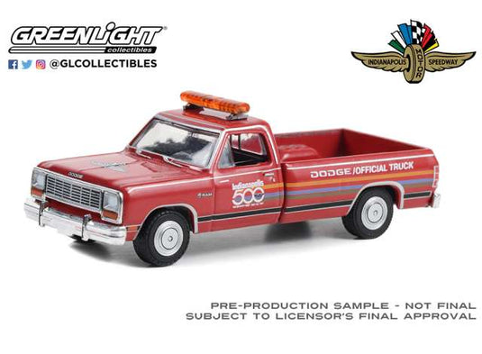 1987 ダッジ ラム D-250 インディ500 オフィシャルトラック レッド / Greenlight 1/64 ミニカー