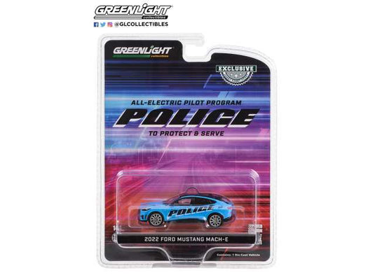 2022 フォード マスタング Mach-E ポリス プロトタイプ 警察車両 / Greenlight 1/64 ミニカー
