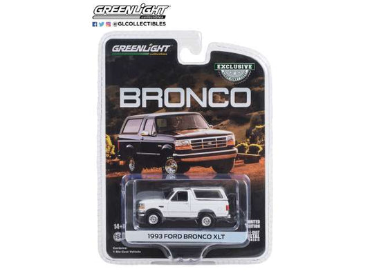 1993 フォード ブロンコ XLT オックスフォードホワイト 1993 Ford Bronco / Greenlight 1/64 ミニカー