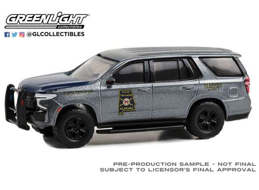 2023 シボレー タホ ポリス アラバマ州警察 グレー 警察車両 ミニカー / Greenlight 1/64 ミニカー
