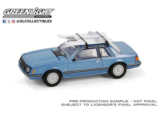 Ford Mustangフォード マスタング ギア クーペ スキーラック付 1981 模型 モデル / Greenlight 1/64 ミニカー 模型