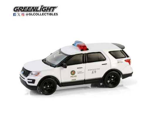 2017 フォード ポリス インターセプター LAPD 爆発物捜知犬 警察車両 / Greenlight 1/64 ミニカー