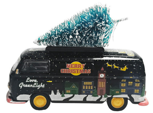 Volkswagenフォルクスワーゲン タイプ2 パネルバン クリスマスツリー ワーゲンバス 模型 / Greenlight 1/64 ミニカー 模型