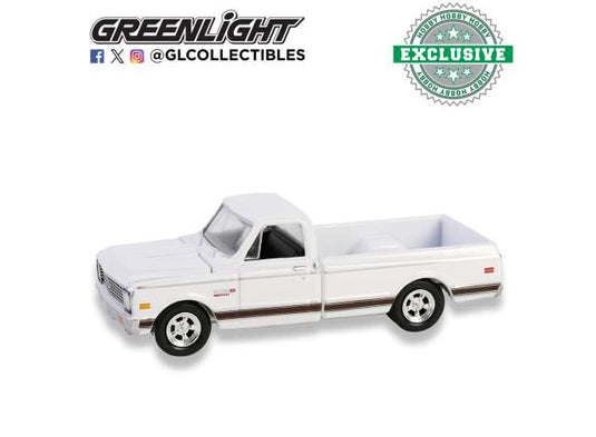1972 シボレー シャイアン C10 ショートベッド ホワイト 1972 Cheyenne / Greenlight 1/64 ミニカー