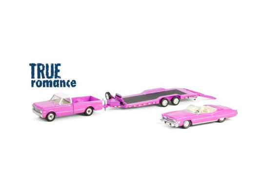 1974 キャデラック & シボレー C30 トレーラー 映画 トゥルー・ロマンス / Greenlight 1/64 ミニカー