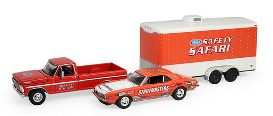 1969 Fordフォード F-250 and 1969 Chevroletシボレー Z/28 Camaro wit / Greenlight 1/64 ミニカー