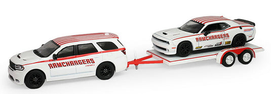 Dodgeダッジ Durango 2018 and Dodgeダッジ Challenger RT H 2016 / Greenlight 1/64 ミニカー 模型