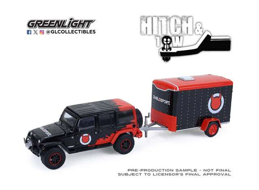 2012 ジープ ラングラー カーゴトレーラー付 ディアブロスポーツ Jeep / Greenlight 1/64 ミニカー