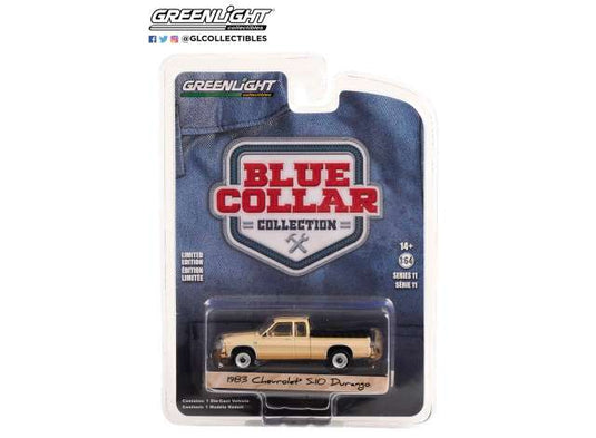 1983 シボレー S-10 デュランゴ ベージュ ブルーカラー 11 ミニカー / Greenlight 1/64 ミニカー