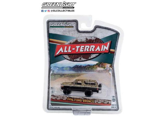1996 フォード ブロンコ リフトアップ カモフラージュ 迷彩 ミニカー / Greenlight 1/64 ミニカー