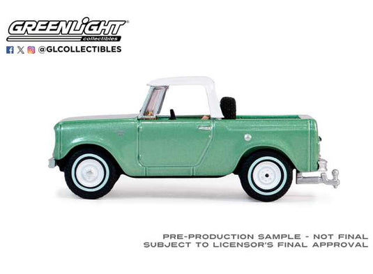 1965 ハーベスター スカウト ハーフキャブ ブルーカラー 13 グリーン / Greenlight 1/64 ミニカー