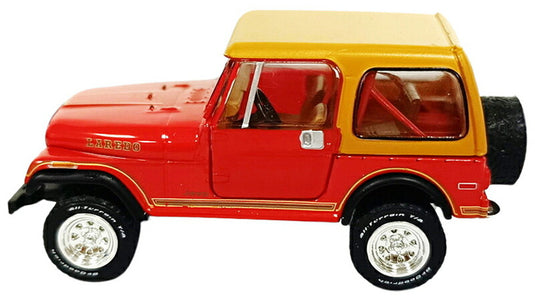 Jeepジープ CJ-7 Laredoラレード 1980 レッド 四駆 オフロード 模型 モデル / Greenlight 1/64 ミニカー 模型