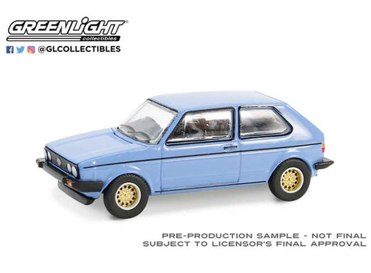 1982 VW ゴルフ ブルー フォルクスワーゲン クラブVee-Dub 19 ミニカー / Greenlight 1/64 ミニカー
