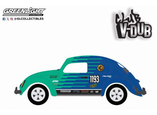 1952 VW スプリットウィンドウ ビートル ファルケンカラー ワーゲン ビートル / Greenlight 1/64 ミニカー