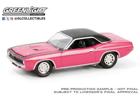 1970 プリムス クーダ バレットジャクソン ピンク Plymouth Cuda ミニカー / Greenlight 1/64 ミニカー