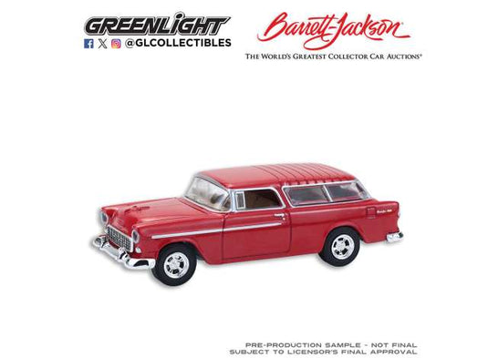 1955 シボレー ノマド カスタムワゴン バレットジャクソン レッド Nomad / Greenlight 1/64 ミニカー