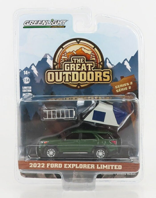 FORDフォード USA EXPLORERエクスプローラー LIMITEDリミテッド 2022 THE GREAT OUTDOORS GREENグリーン / Greenlight 1/64 ミニカー