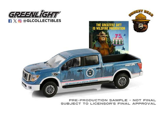 2019 ニッサン タイタン XD Pro-4X スモーキーベア 森林保護 ミニカー / Greenlight 1/64 ミニカー