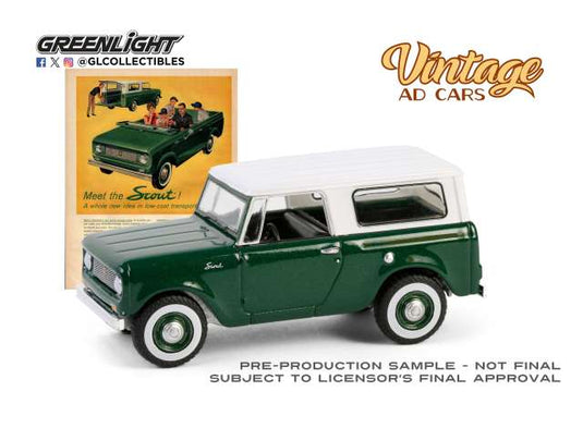 1961 ハーベスター スカウト ヴィンテージ アドカー 11 Scout ミニカー / Greenlight 1/64 ミニカー