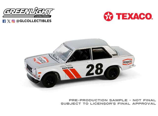 1970 ニッサン ダットサン 510 ワイドボディ テキサコ スペシャル 1 / Greenlight 1/64 ミニカー