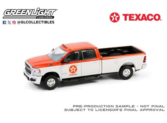 2023 ラム 2500 テキサコ スペシャルエディション 1 ホワイト/オレンジ / Greenlight 1/64 ミニカー