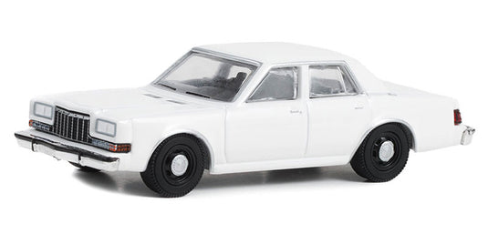 Dodgeダッジ ディプロマット Police 1980-1989 ホワイト パトカー 働く車 模型 / Greenlight 1/64 ミニカー 模型