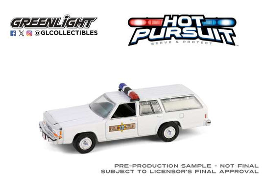 1988 フォード クラウン ビクトリア ワゴン イリノイ州警察 ホットパスート / Greenlight 1/64 ミニカー