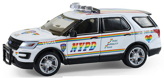 Fordフォード エクスプローラー NYPD Pride Livery 2016 ニューヨーク警察 パトカー / Greenlight 1/64 ミニカー 模型