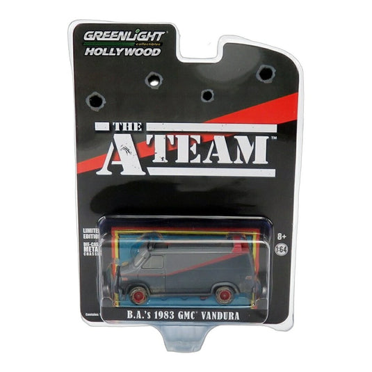 GMC 1983 Vandura バンデューラ B.A.仕様 ウェザリング塗装 THE A-TEAM TVシリーズ / Greenlight 1/64 ミニカー