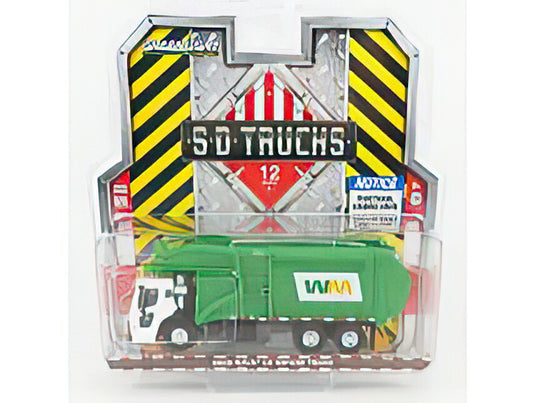 MACK GRANITE REFUSE TRUCK CASSONE RIBALTABILE 4 ASSI TRASPORTO RIFIUTI 2020 WHITE GREEN/Greenlight 1/64ミニカー