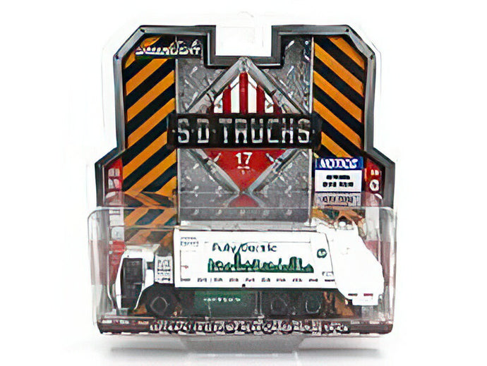 MACK LR REAR REFUSE TRUCK CASSONE RIBALTABILE 3 ASSI 2021 TRASPORTO RIFIUTI WHITE/Greenlight 1/64ミニカー