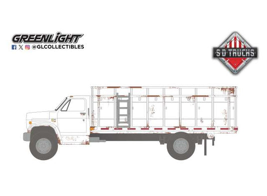 1980 シボレー C-70 穀物輸送 トラック ウェザリング仕様 ホワイト SD Trucks / Greenlight 1/64 ミニカー