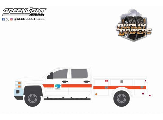 2016 シボレー シルバラード 3500 デュアリー CalTrans 道路維持管理車 / Greenlight 1/64 建機