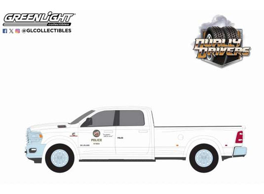 2023 ラム 3500 デュアリー ロサンゼルス市警 LAPD Dually Drivers / Greenlight 1/64 ミニカー