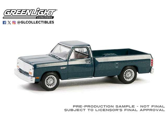 1982 ダッジ ラム W250 パワーラム グリーン Down on the Farm 9 / Greenlight 1/64 ミニカー