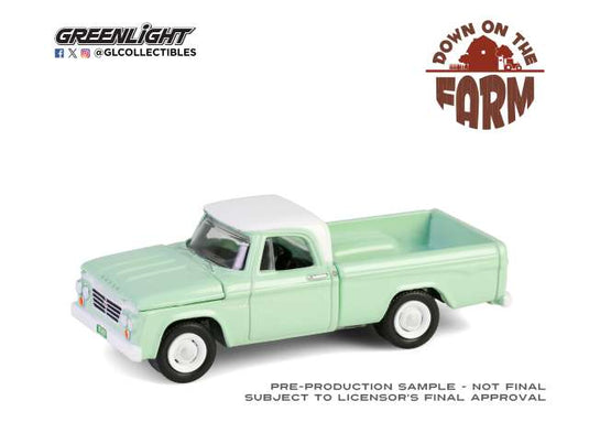 1964 ダッジ D-200 スウェプトライン グリーン/ホワイト D-200 / Greenlight 1/64 ミニカー