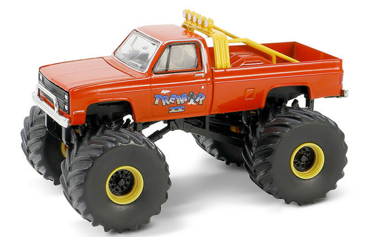 Chevroletシボレー Silveradoシルバラード モンスタートラック 1986 改造車 模型 / Greenlight 1/64 ミニカー 模型