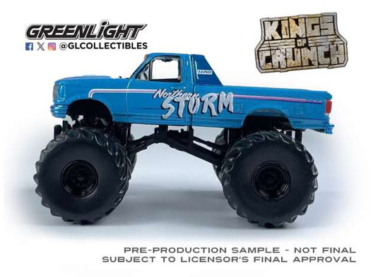 1993 フォード F-250 Northern Storm Kings of Crunch 16 / Greenlight 1/64 ミニカー
